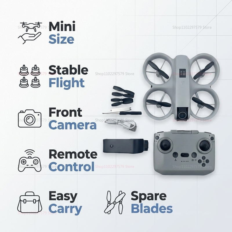 Mini Dron z Kamerą 8K HD FPV S – Drone Kit Tricopter recenzja i cena